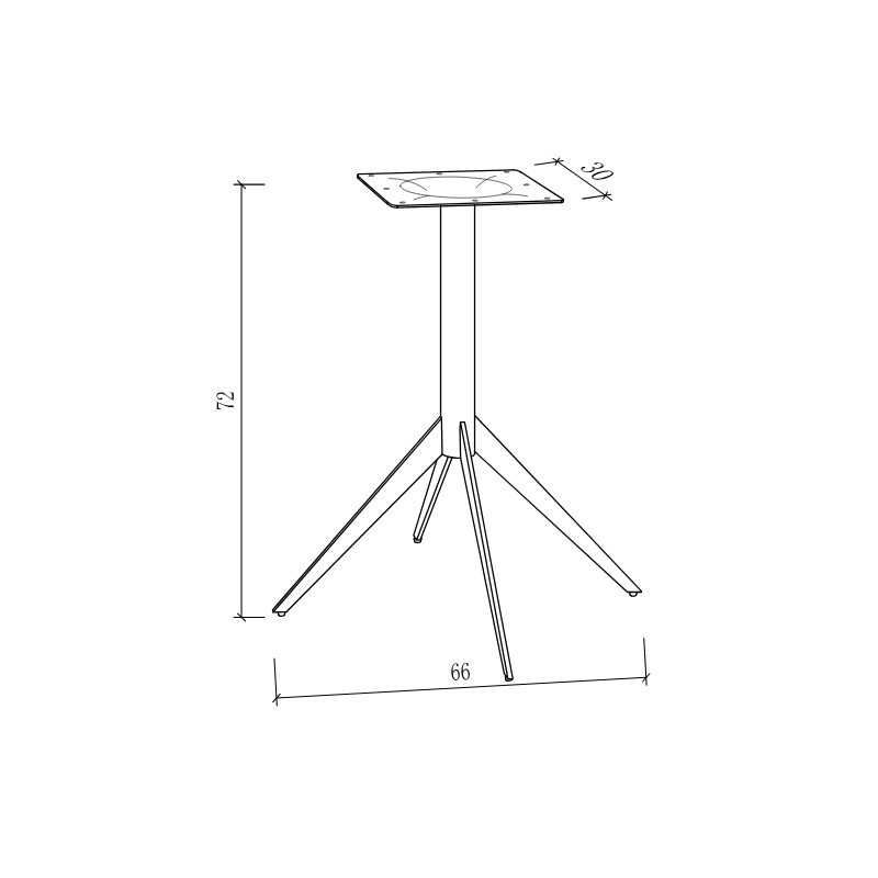 Terasest restorani lauajalg Fork
