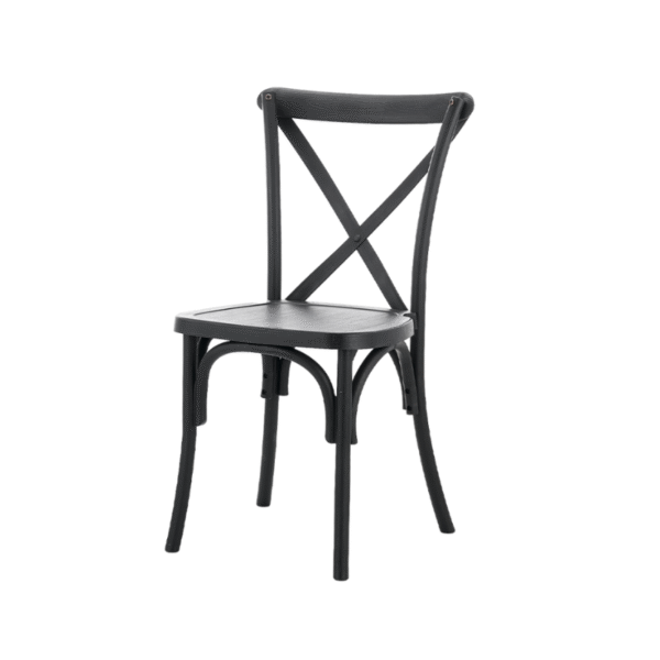 Risti seljatoega polüpuidust tool, must