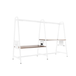 LED valgustusega töölaud (valge raam)